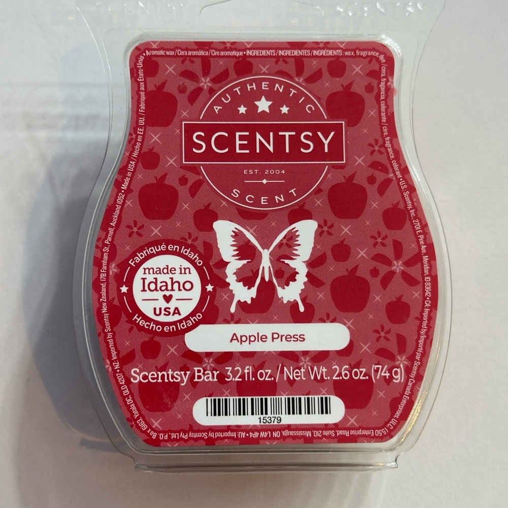 Scentsy Apple Press Scent Bar - New